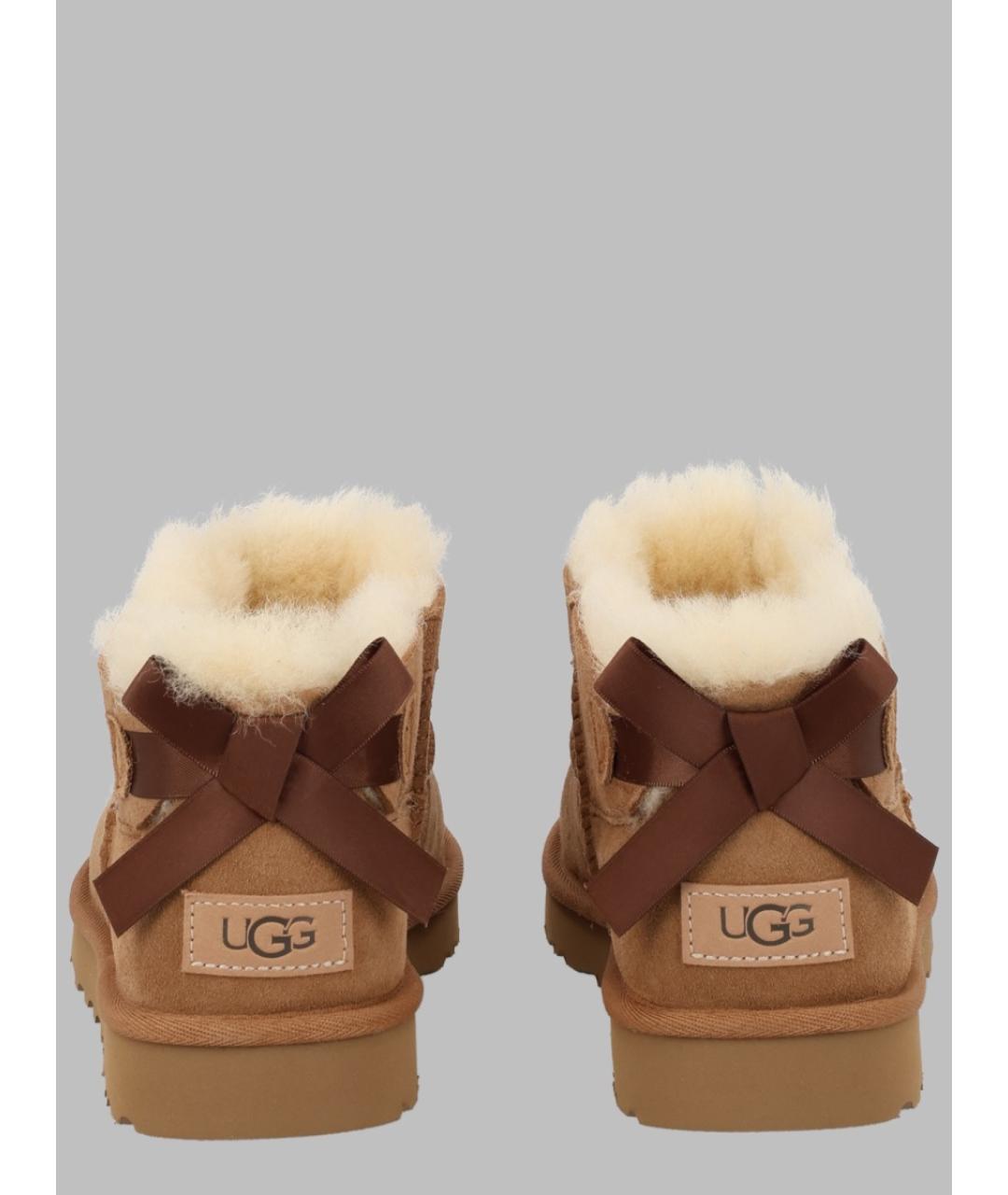 UGG Коричневые замшевые ботинки, фото 3