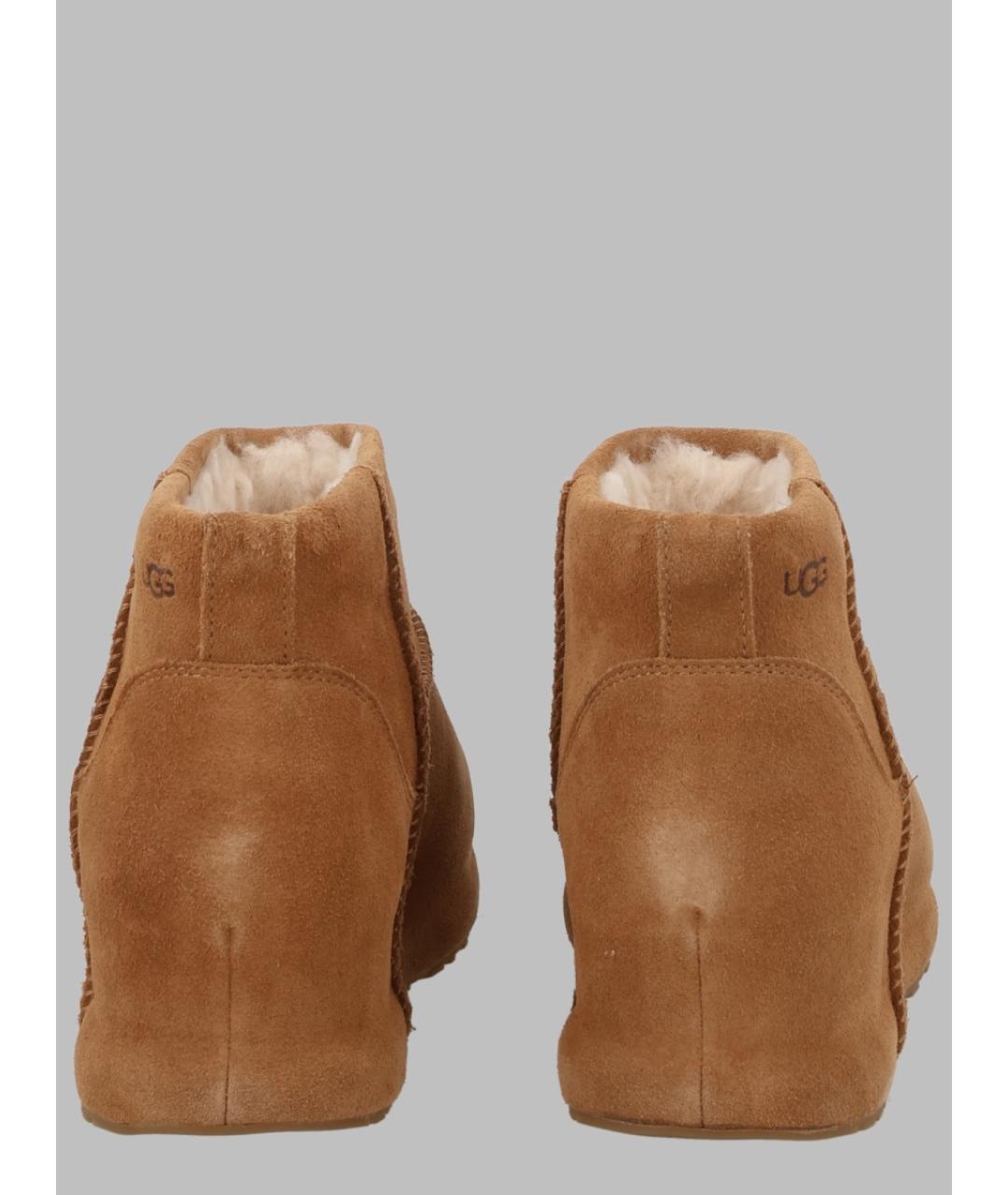 UGG Коричневые замшевые ботинки, фото 3