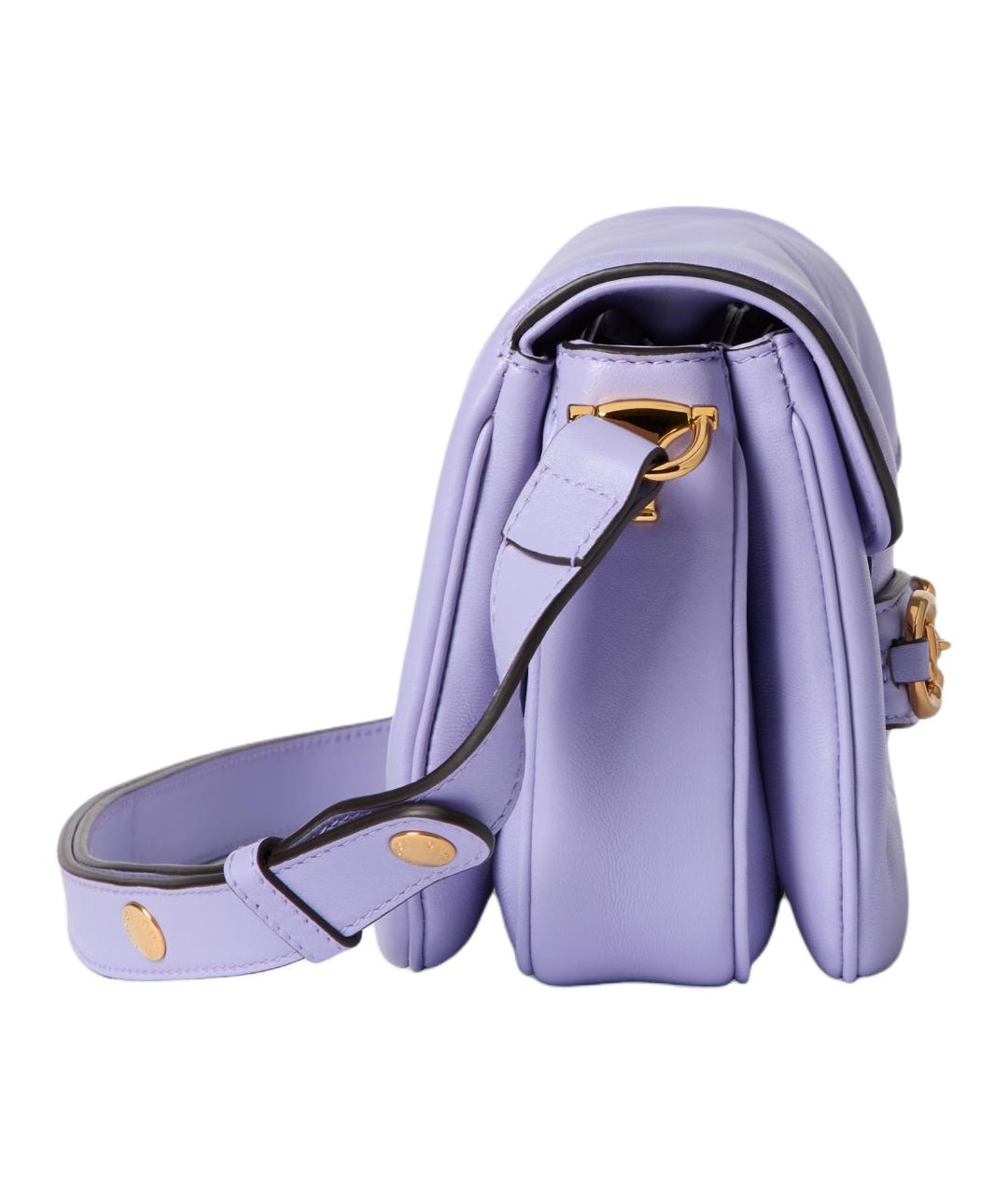 GUCCI Фиолетовая кожаная сумка через плечо, фото 3