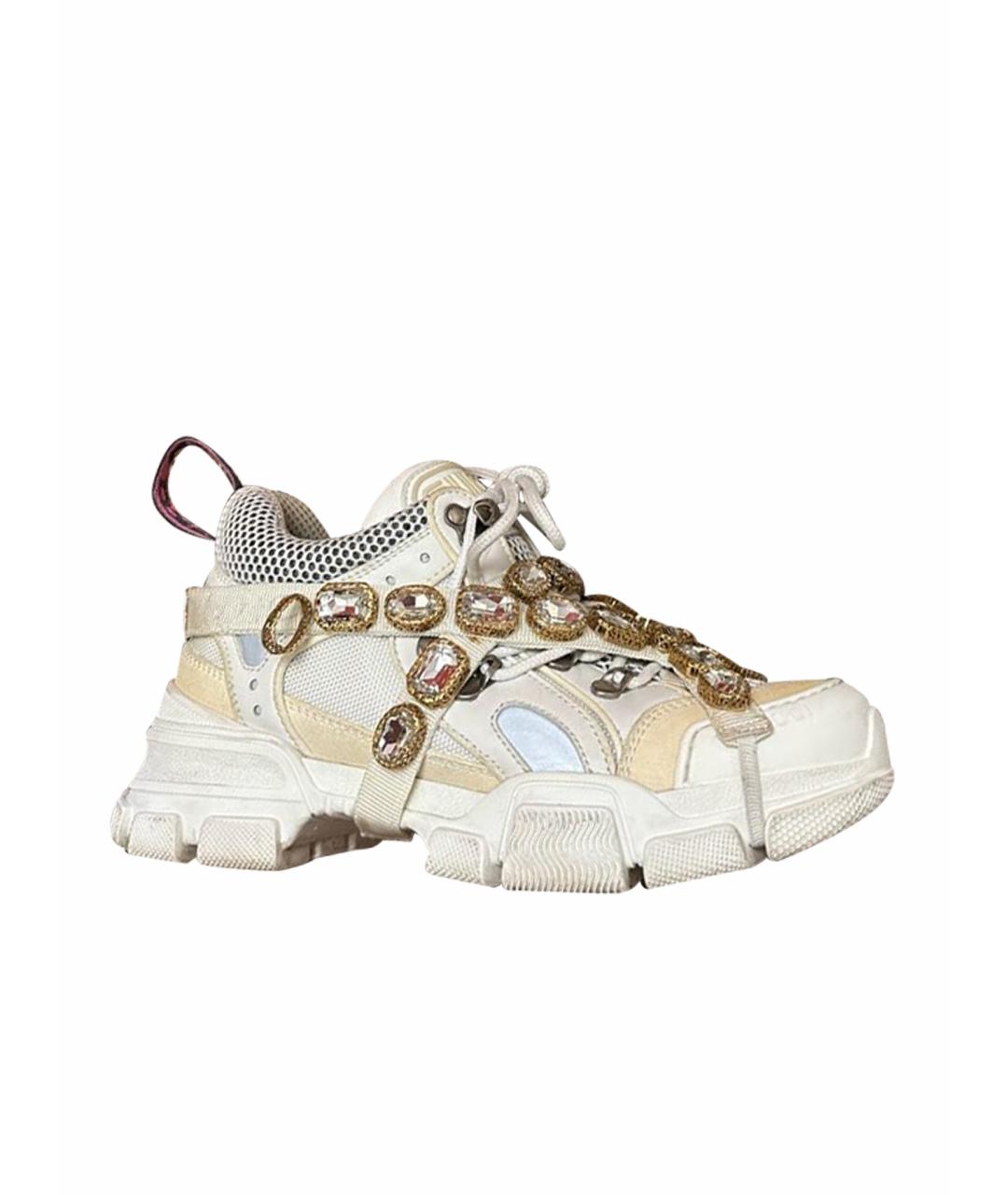 GUCCI Белые кроссовки, фото 1
