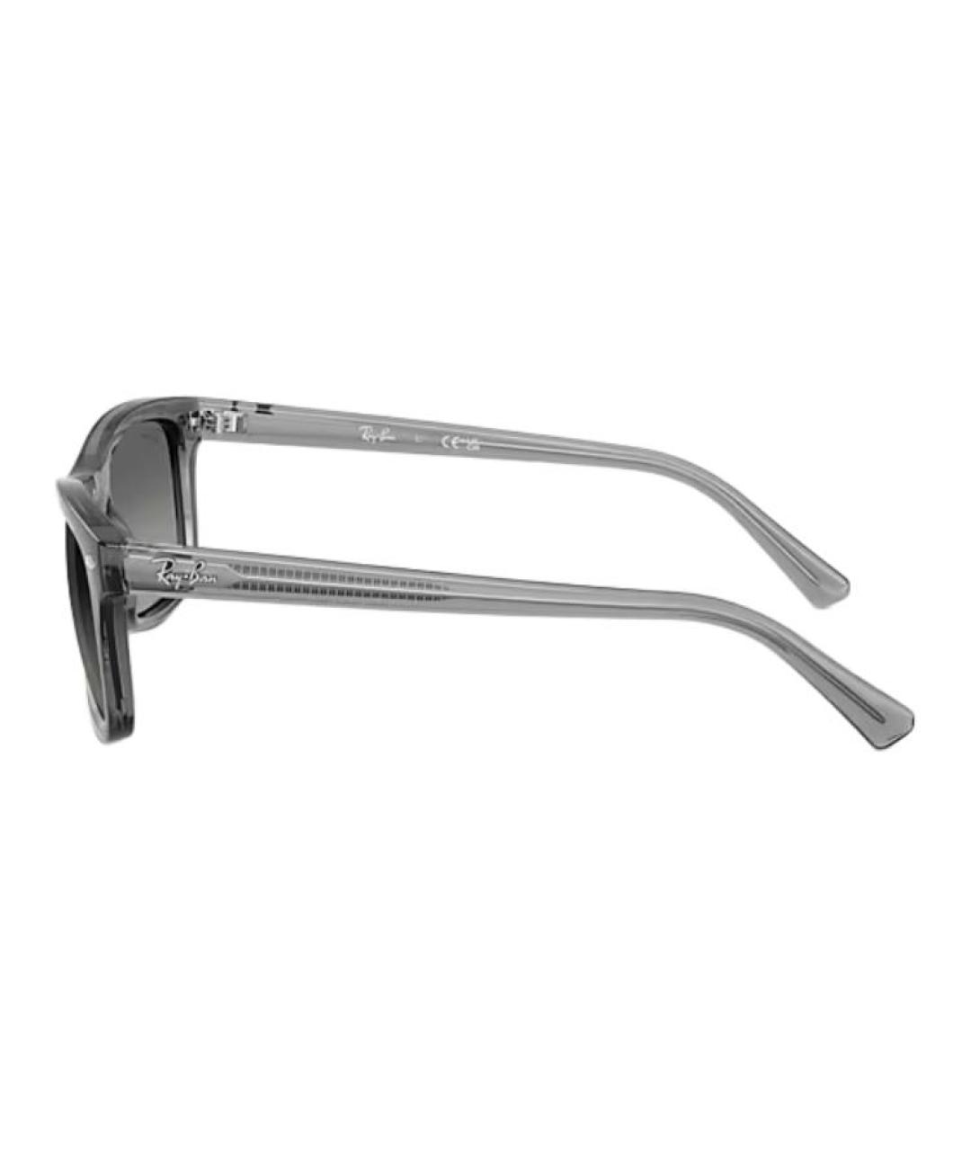 RAY BAN Серые пластиковые солнцезащитные очки, фото 3