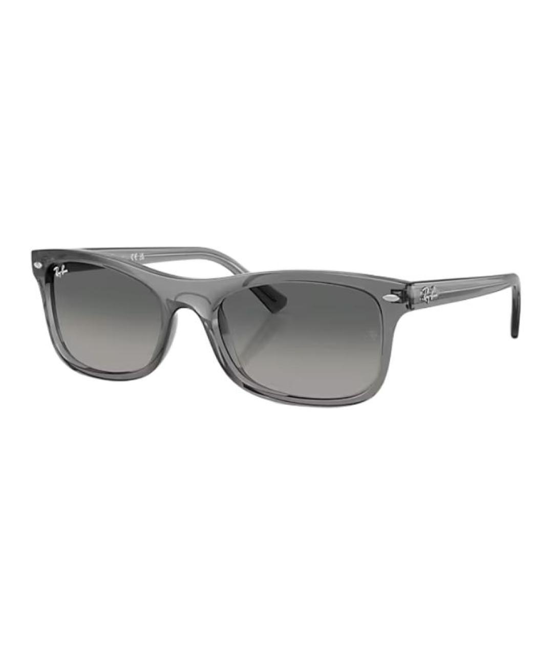 RAY BAN Серые пластиковые солнцезащитные очки, фото 1