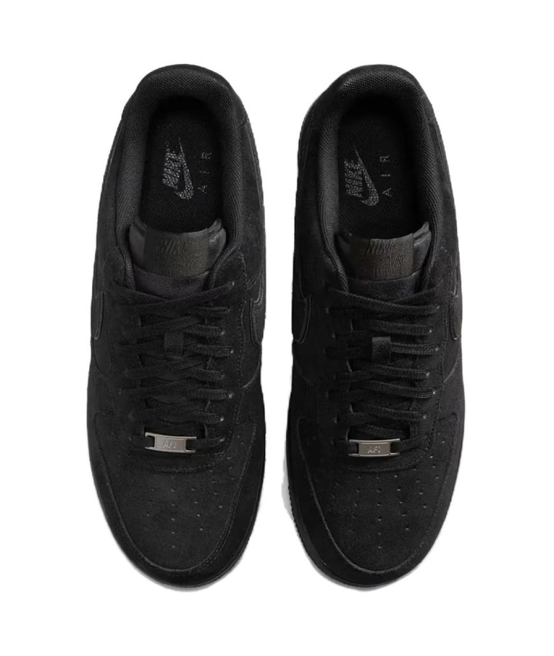 NIKE Черные замшевые низкие кроссовки / кеды, фото 4