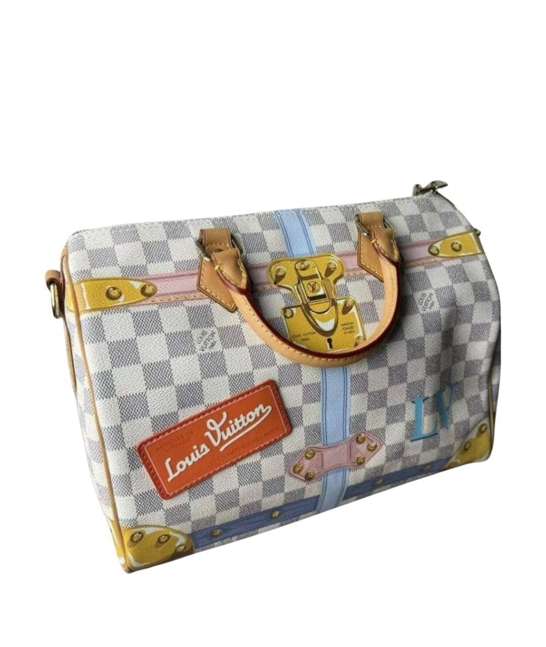 LOUIS VUITTON Бежевая сумка с короткими ручками из канвы, фото 1