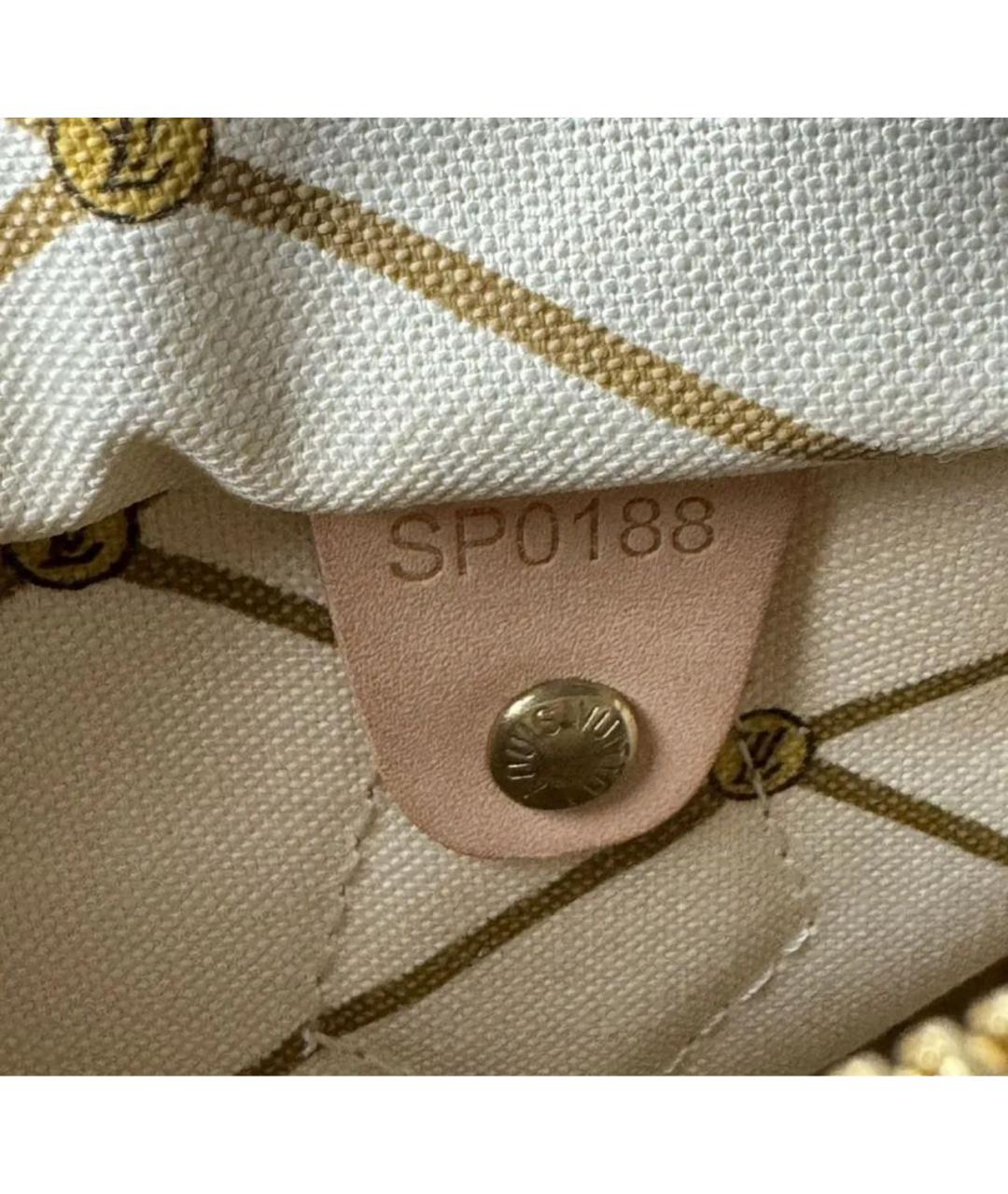 LOUIS VUITTON Бежевая сумка с короткими ручками из канвы, фото 8