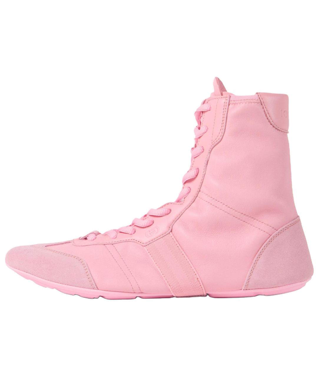 GUCCI Розовые кожаные сапоги, фото 6