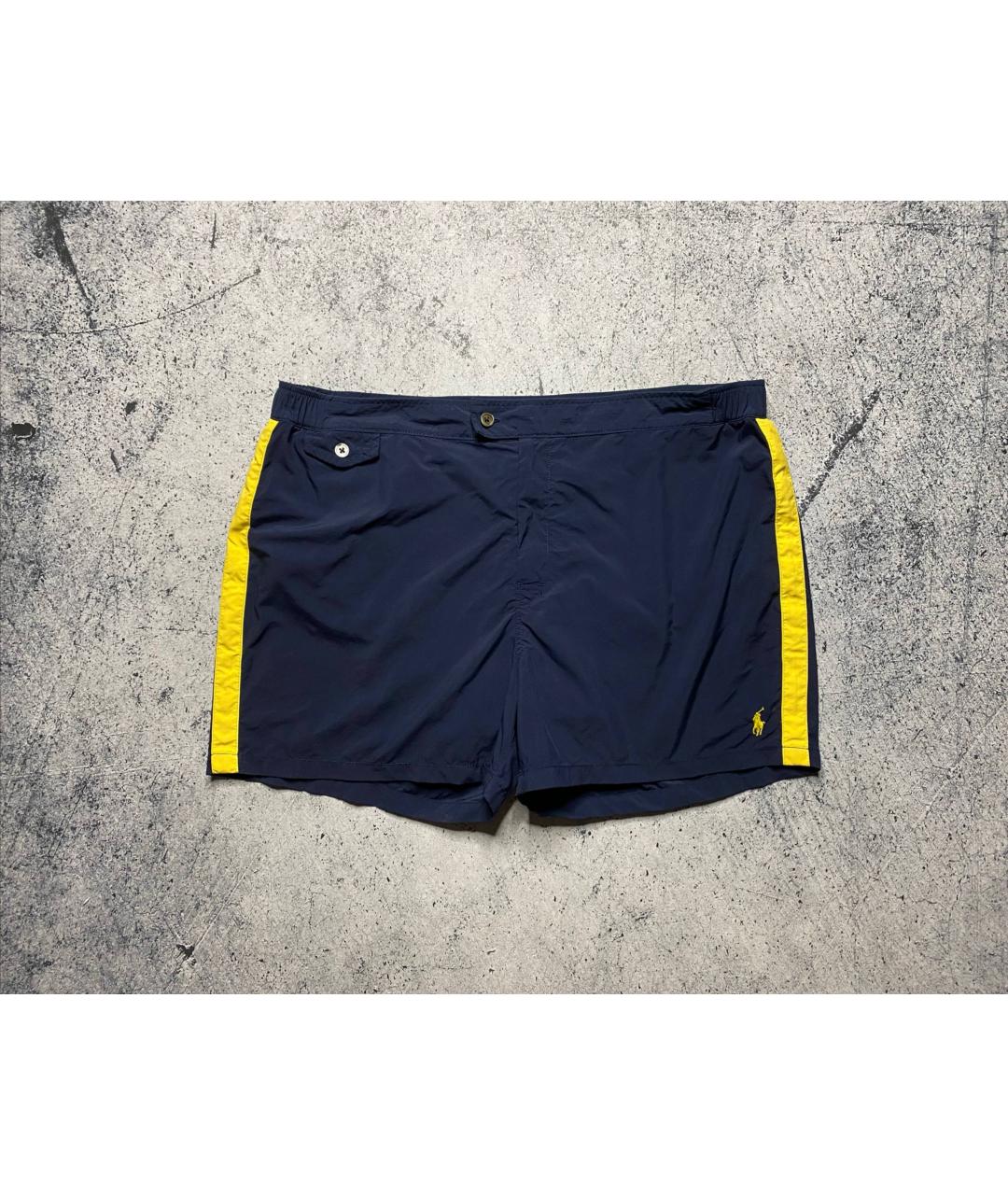 POLO RALPH LAUREN Синие нейлоновые шорты, фото 2