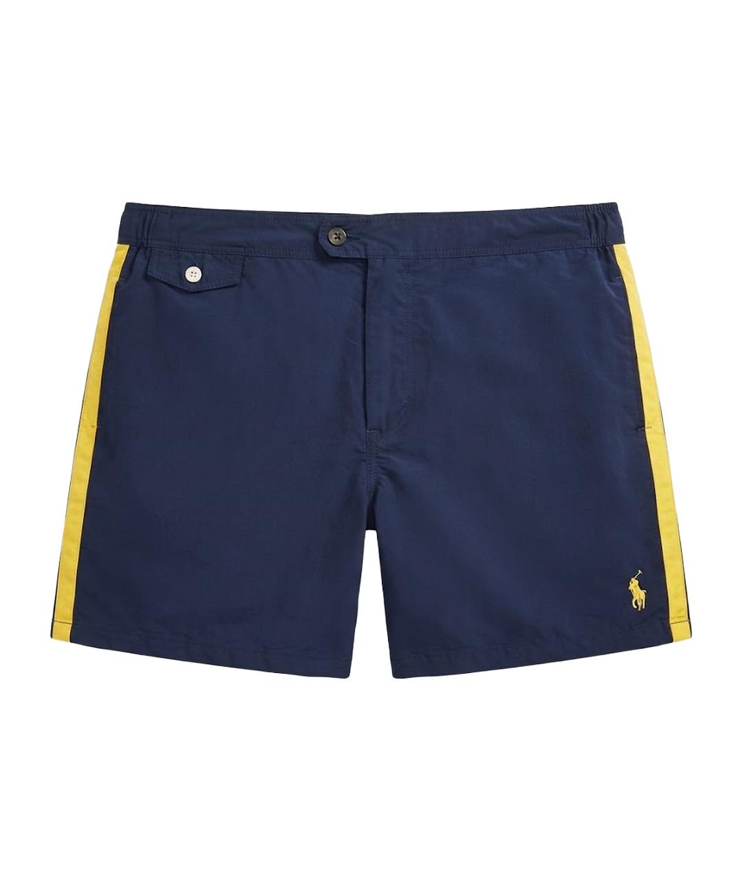 POLO RALPH LAUREN Синие нейлоновые шорты, фото 1