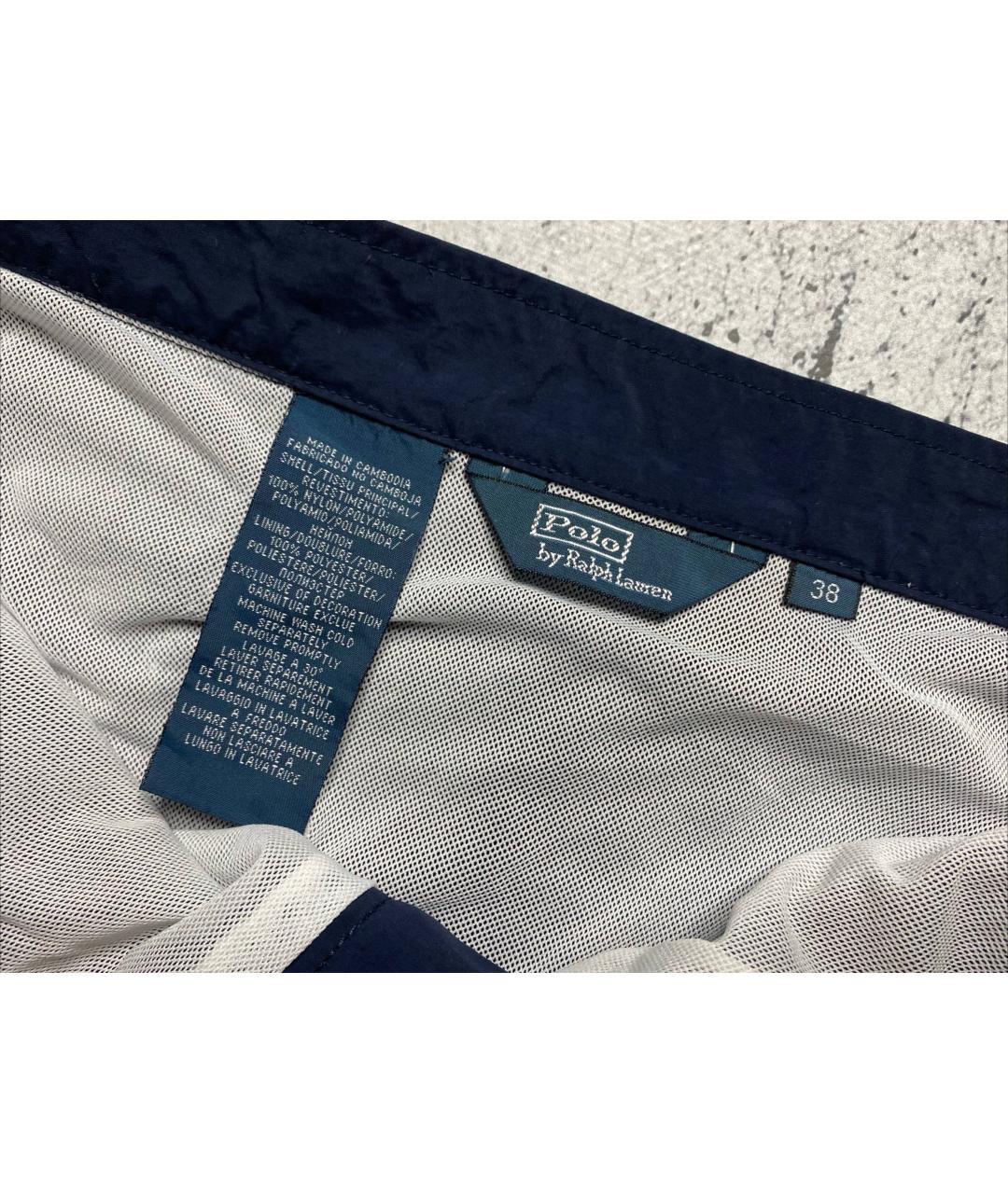POLO RALPH LAUREN Синие нейлоновые шорты, фото 9