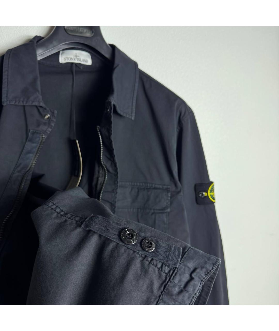 STONE ISLAND Темно-синяя куртка, фото 2