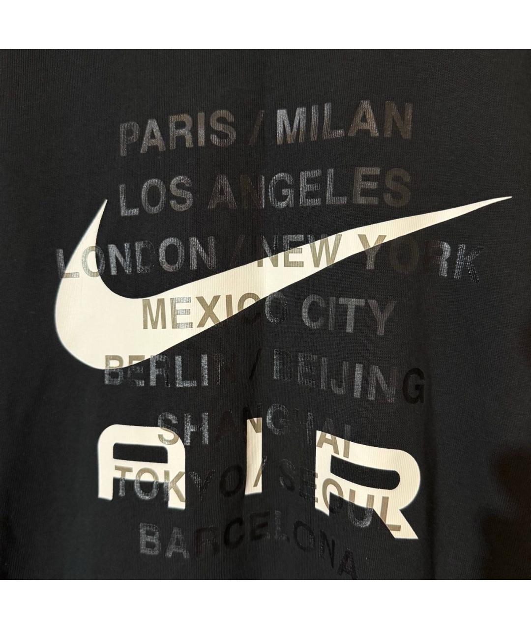 NIKE Черная хлопковая футболка, фото 4