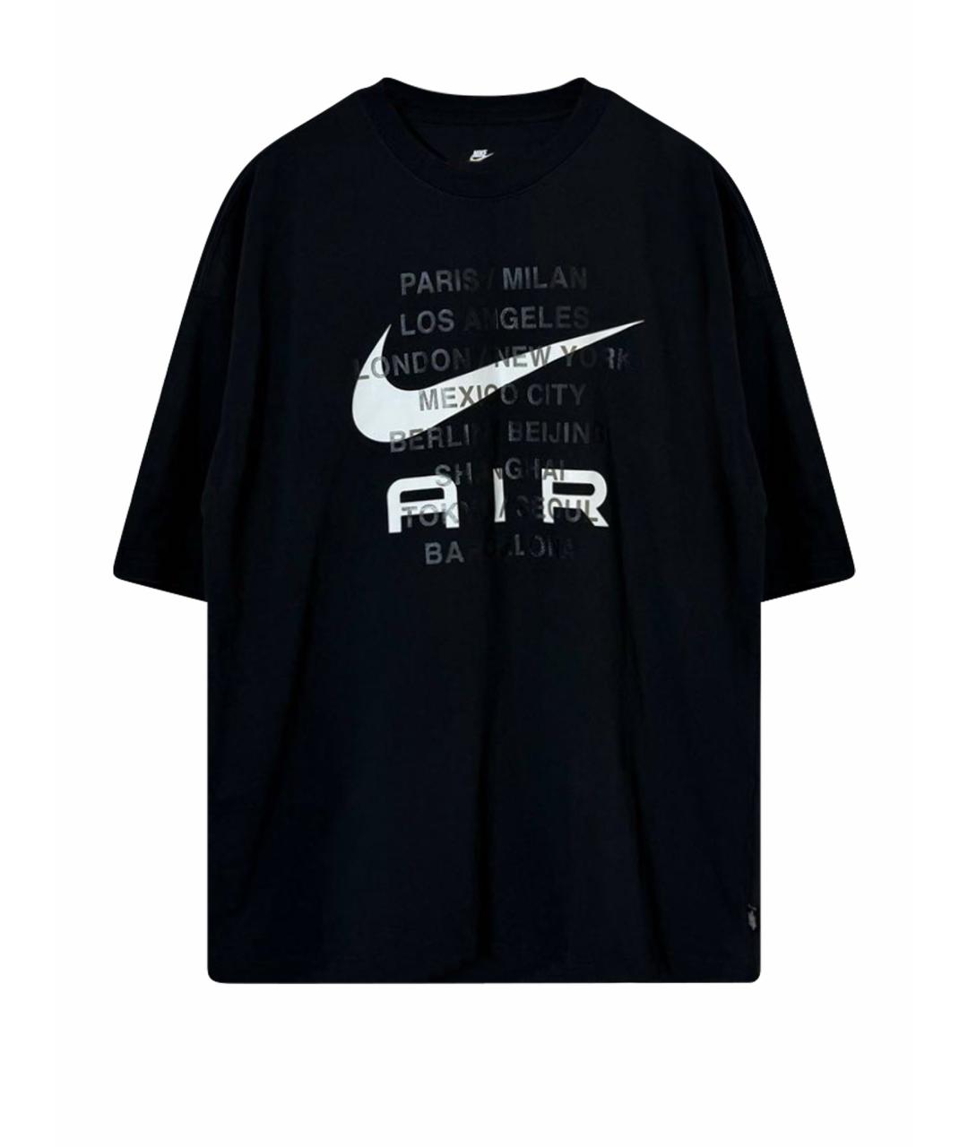 NIKE Черная хлопковая футболка, фото 1