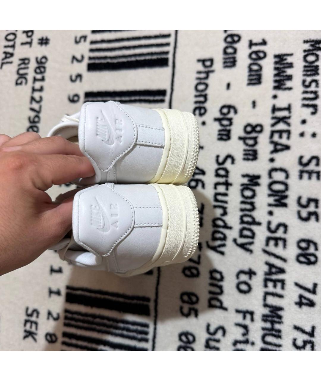 NIKE Белые кожаные кроссовки, фото 4
