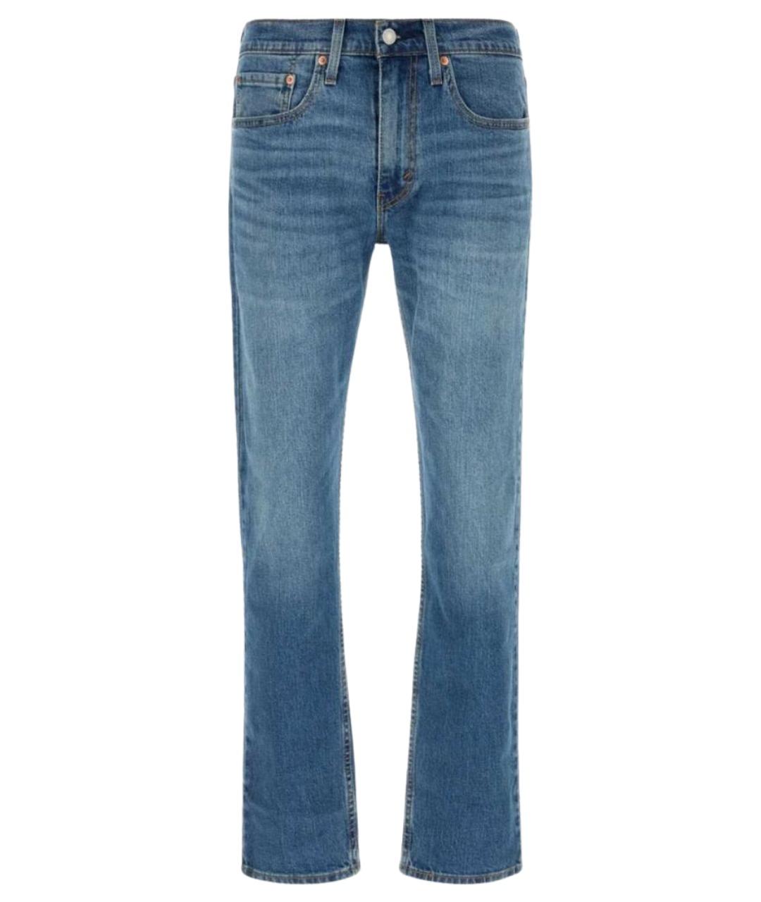 LEVI'S Синие хлопковые прямые джинсы, фото 1