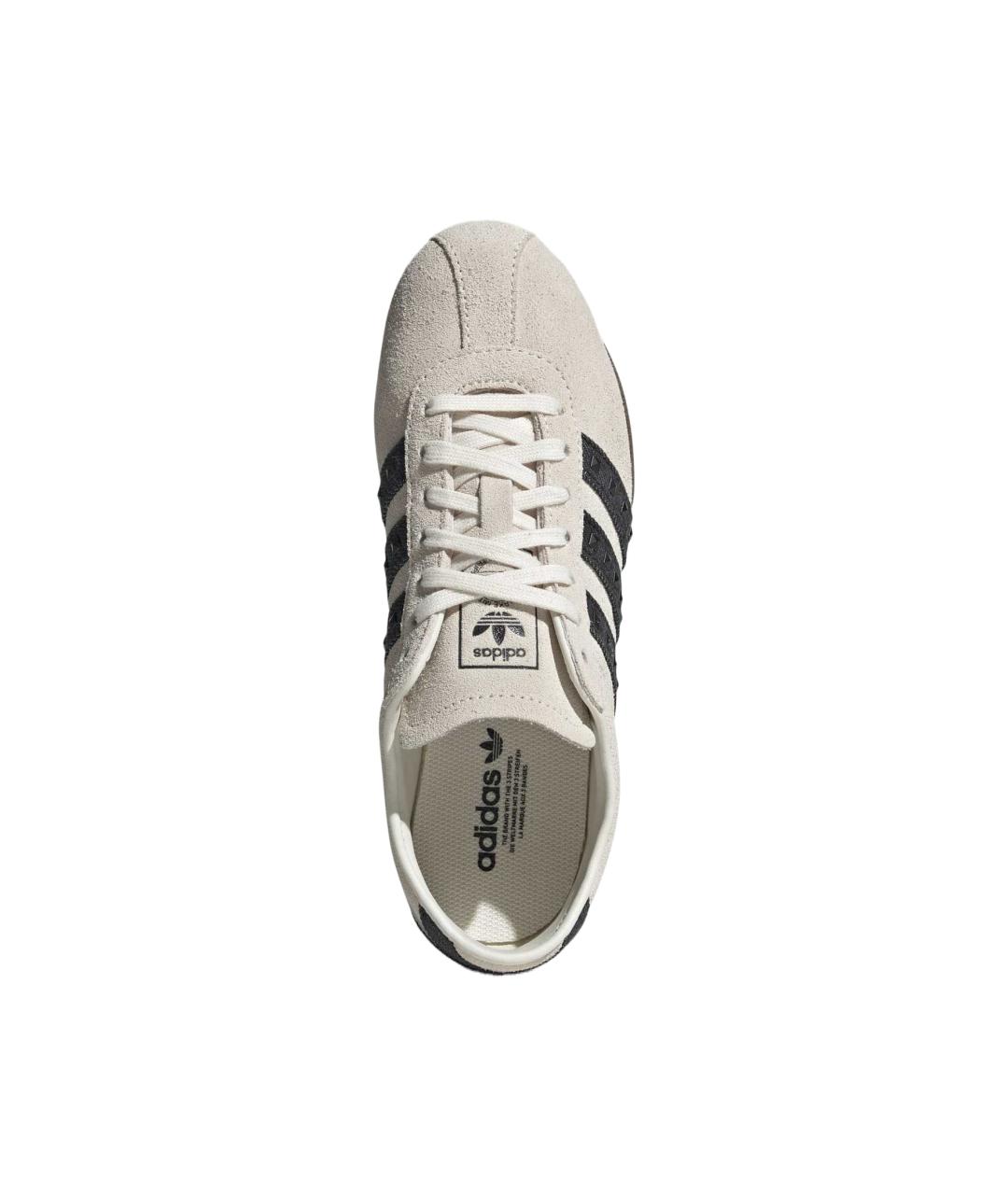 ADIDAS Бежевые замшевые кроссовки, фото 3