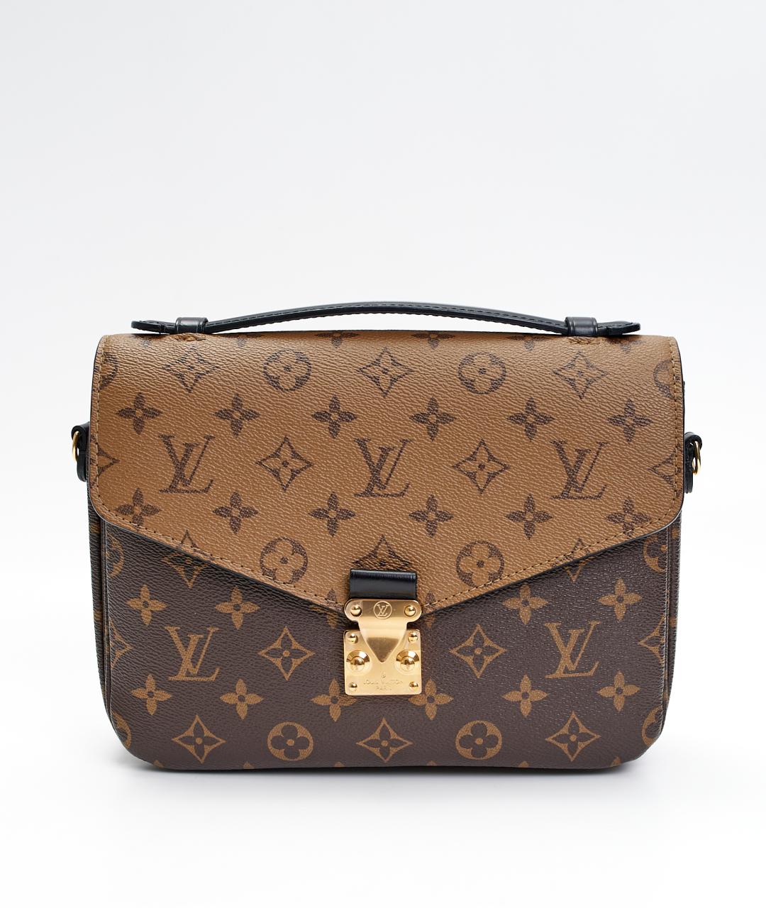LOUIS VUITTON Коричневая сумка через плечо из канвы, фото 8