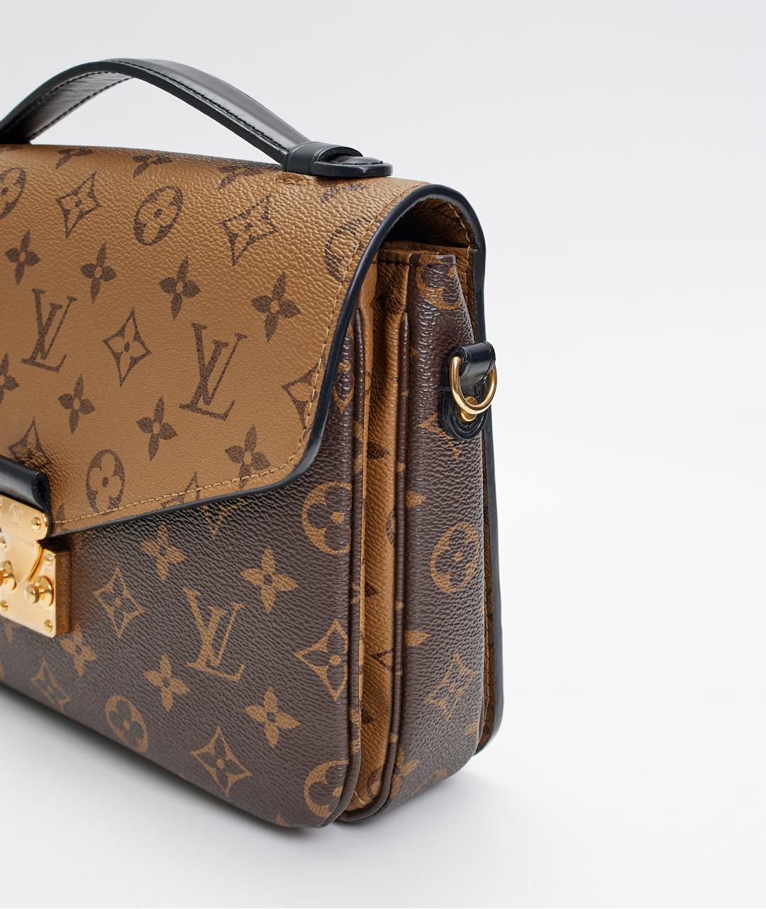 LOUIS VUITTON Коричневая сумка через плечо из канвы, фото 5