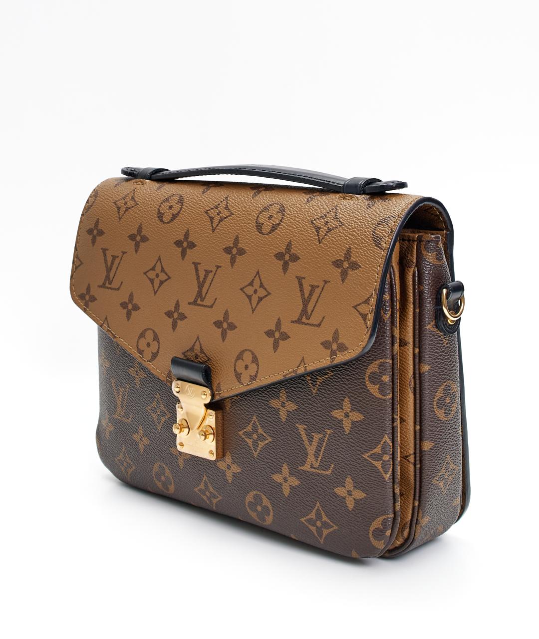 LOUIS VUITTON Коричневая сумка через плечо из канвы, фото 2