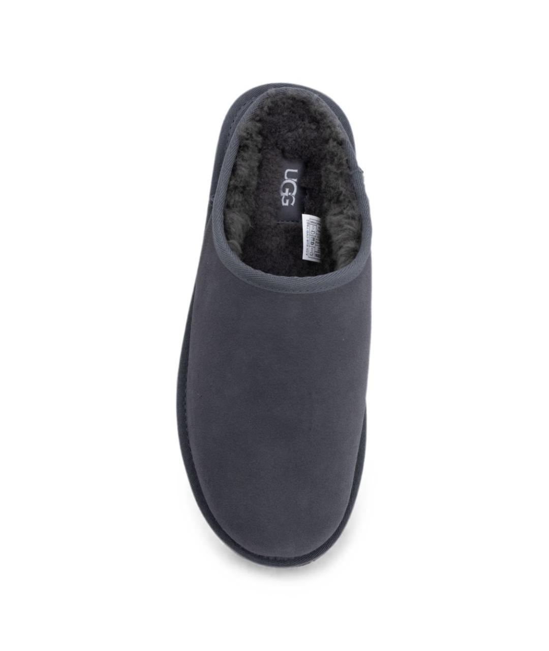 UGG Антрацитовые замшевые шлепанцы, фото 2