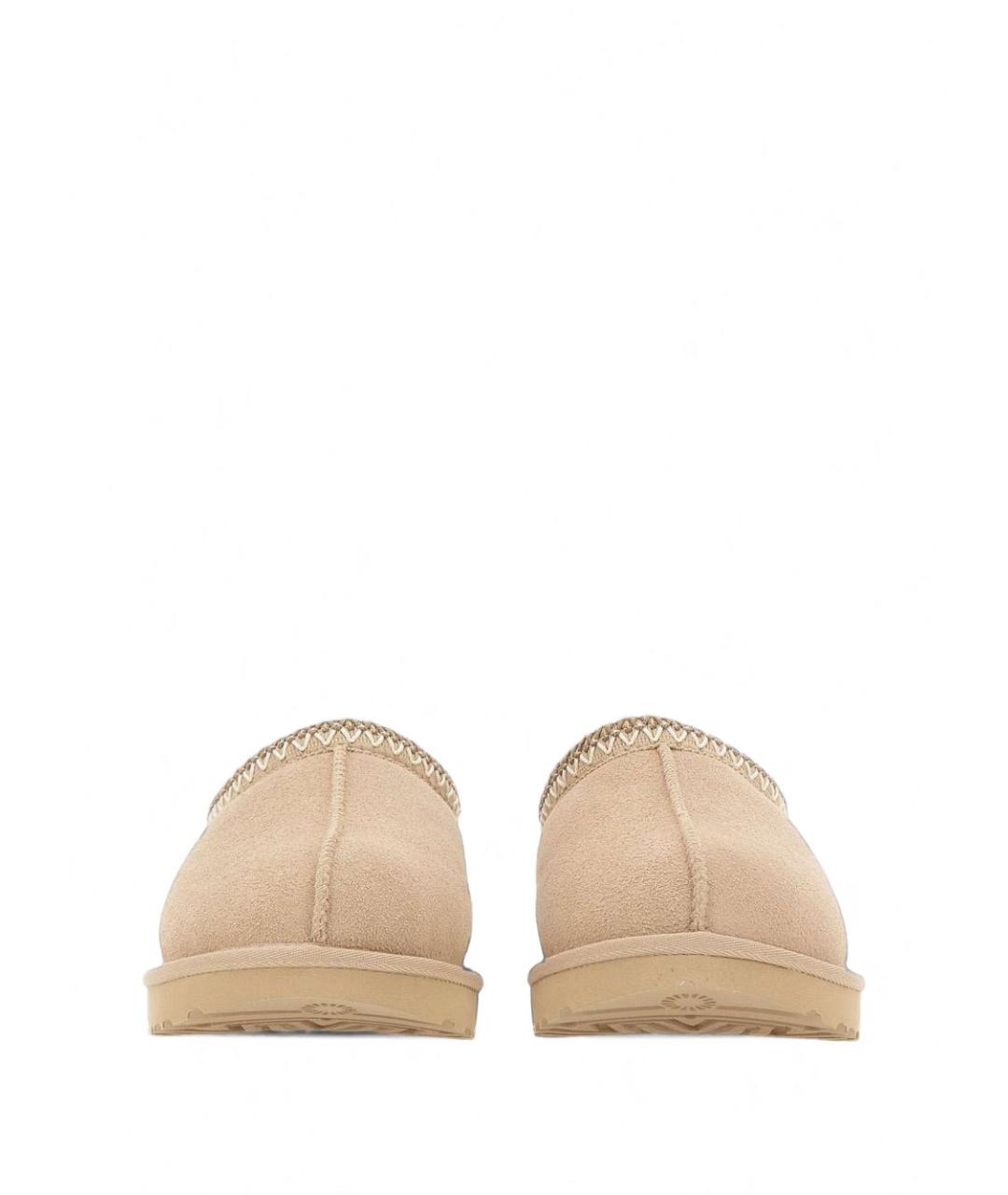 UGG Бежевые замшевые сабо, фото 5