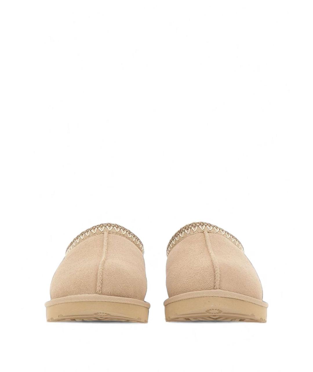UGG Бежевые замшевые сабо, фото 6