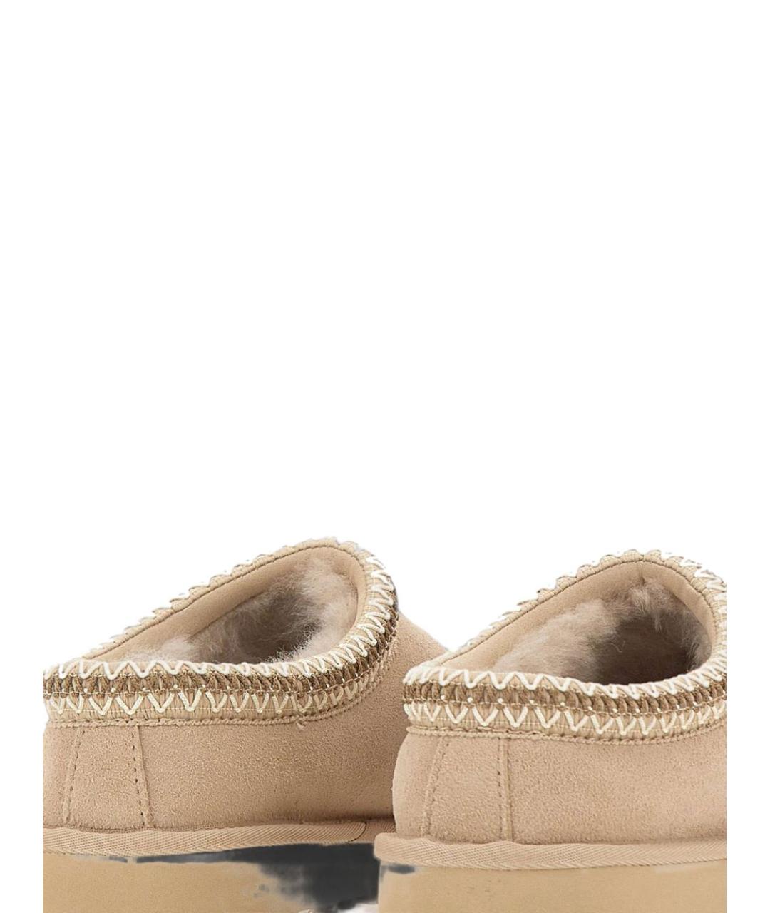 UGG Бежевые замшевые сабо, фото 2