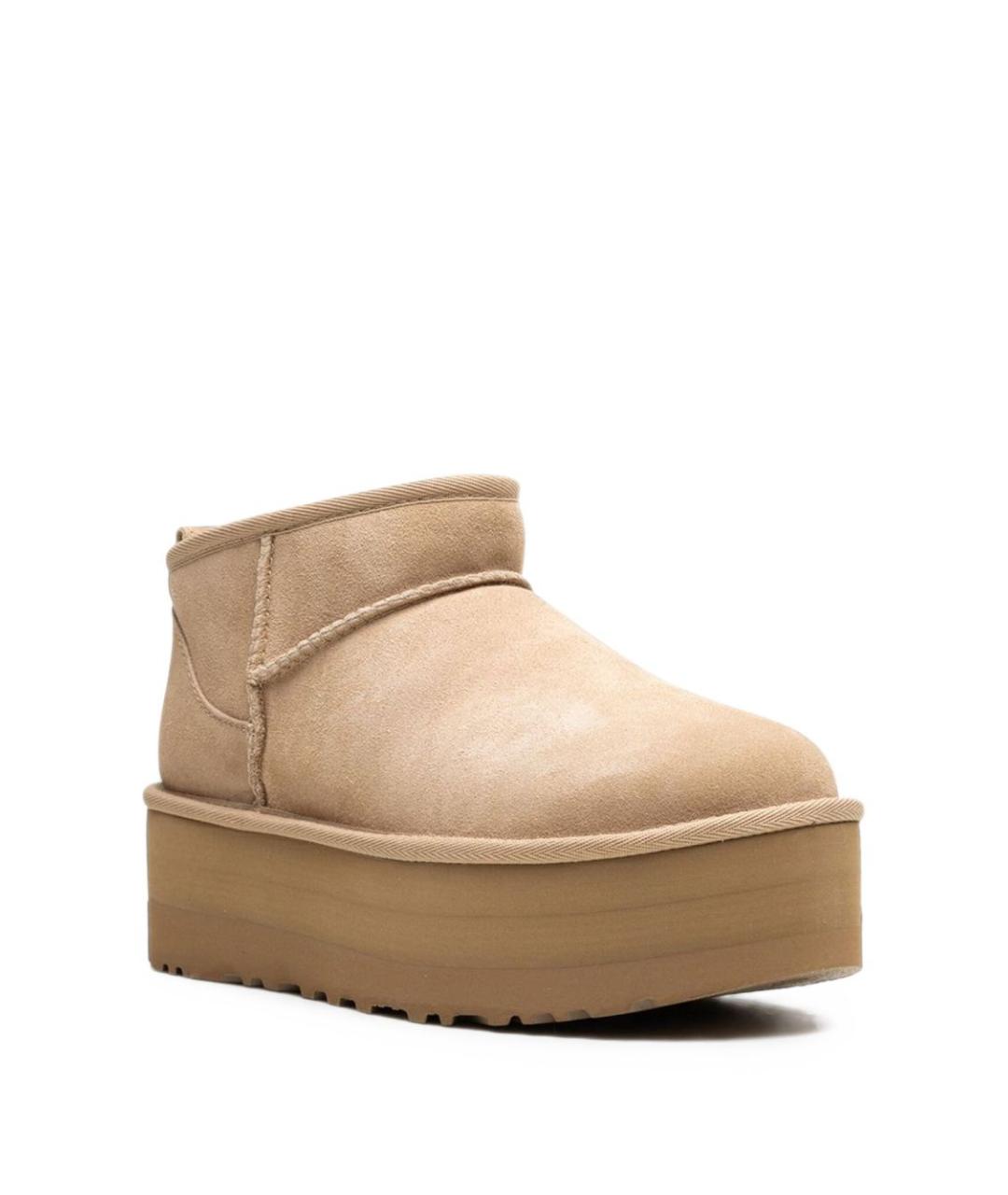 UGG Бежевые замшевые ботинки, фото 4