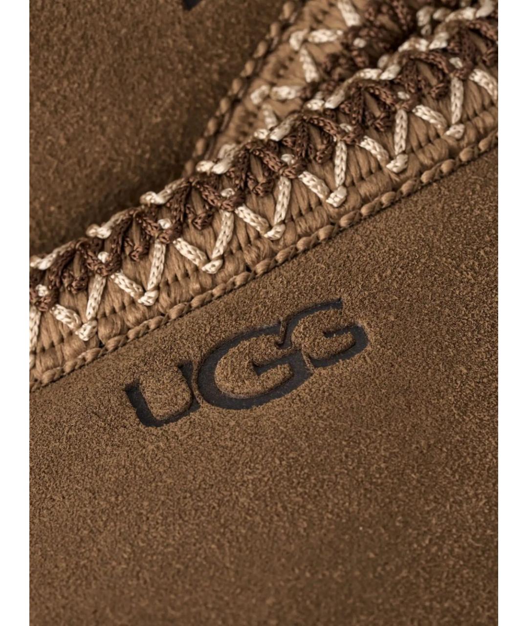 UGG Коричневые замшевые низкие ботинки, фото 5