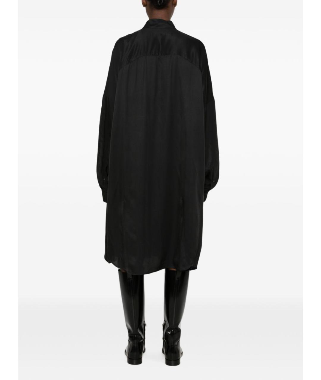 DRIES VAN NOTEN Черное вискозное повседневное платье, фото 4