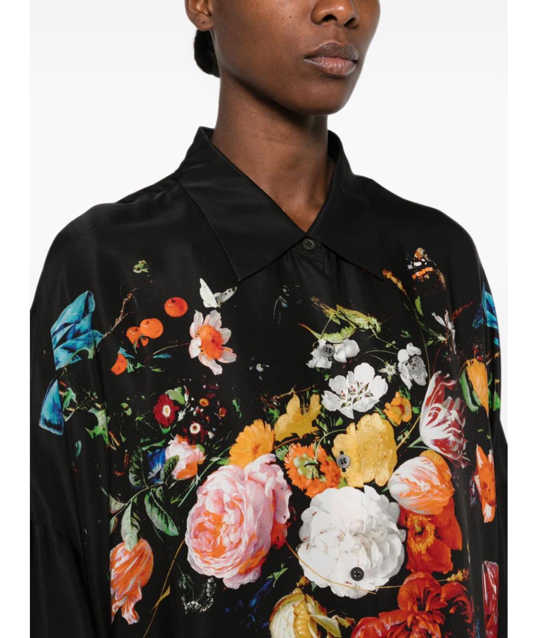 DRIES VAN NOTEN Черное вискозное повседневное платье, фото 3