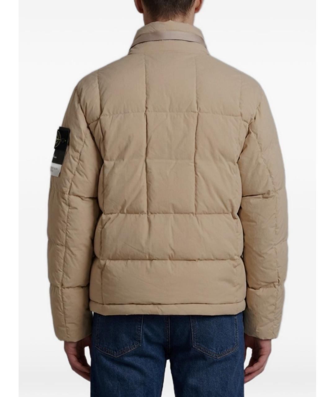 STONE ISLAND Коричневая полиамидовая куртка, фото 2