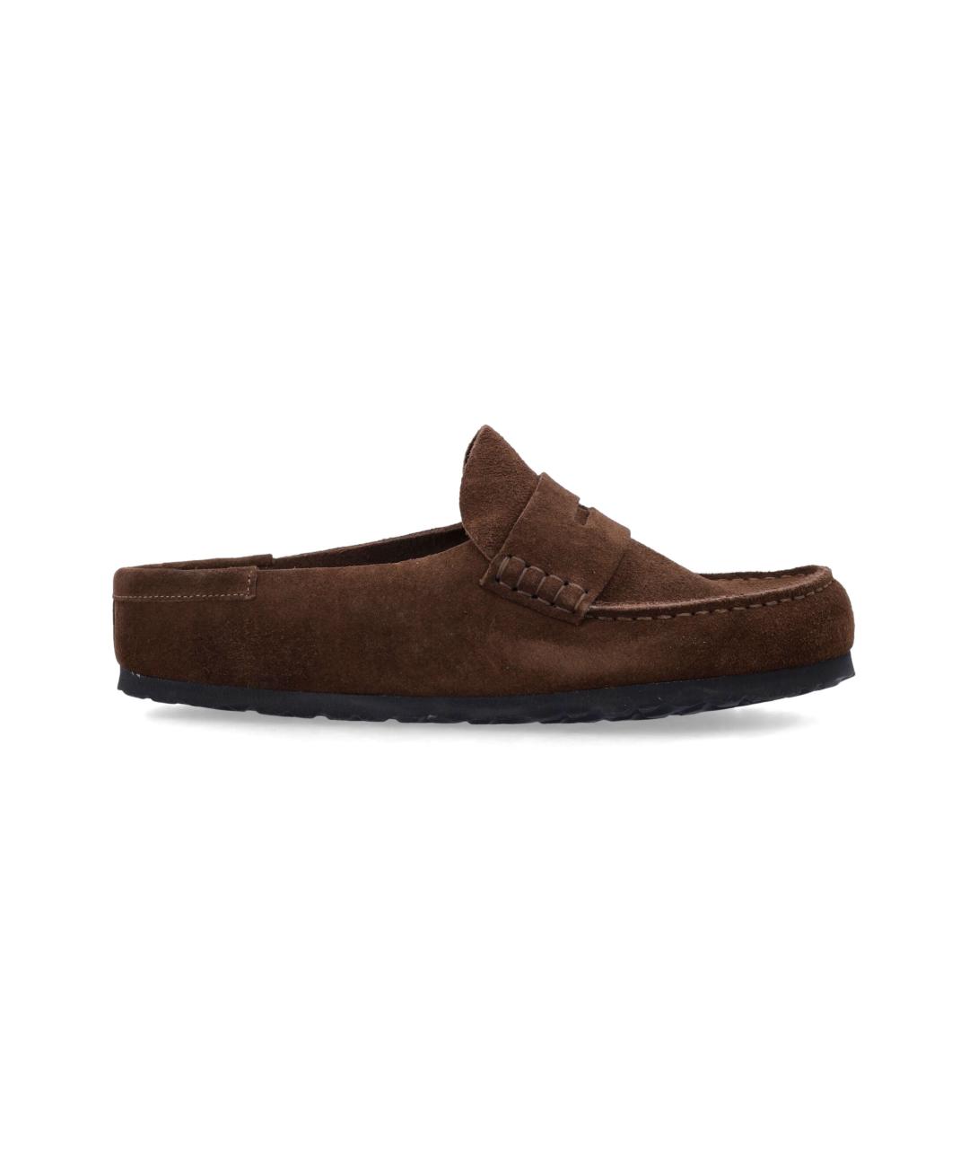 BIRKENSTOCK Коричневые замшевые сандалии, фото 1