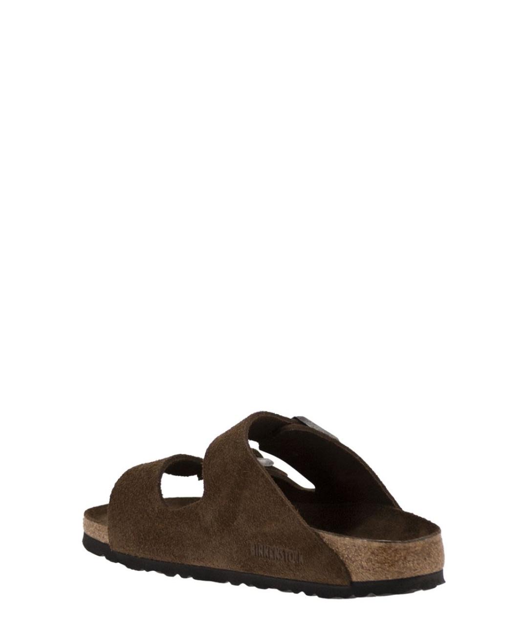BIRKENSTOCK Коричневые замшевые сандалии, фото 3