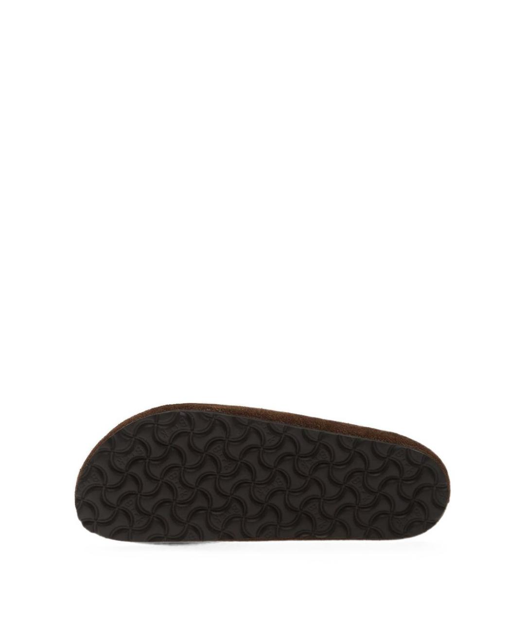 BIRKENSTOCK Коричневые замшевые мюли, фото 2