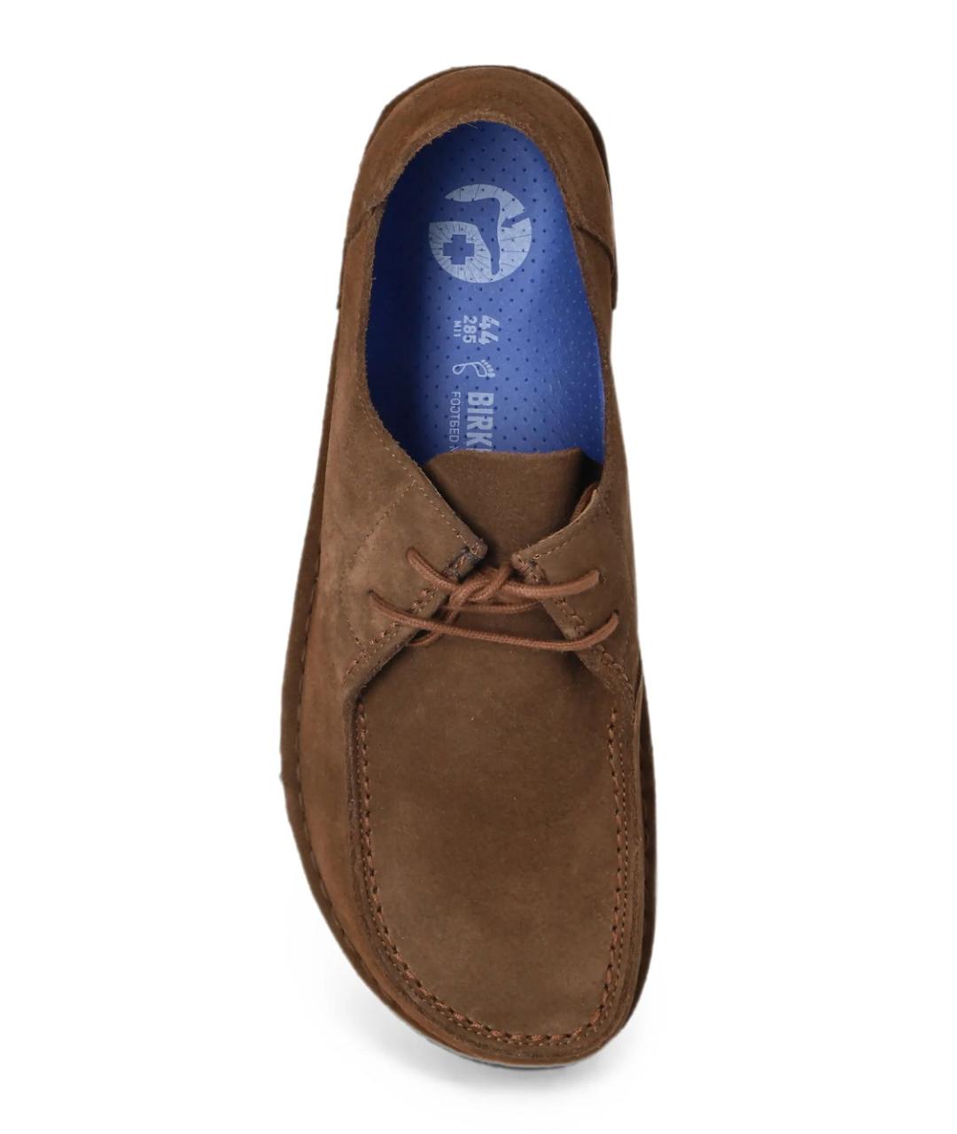 BIRKENSTOCK Коричневые замшевые низкие ботинки, фото 3