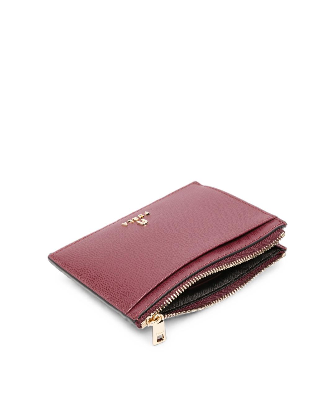FURLA Бордовый кожаный кардхолдер, фото 3