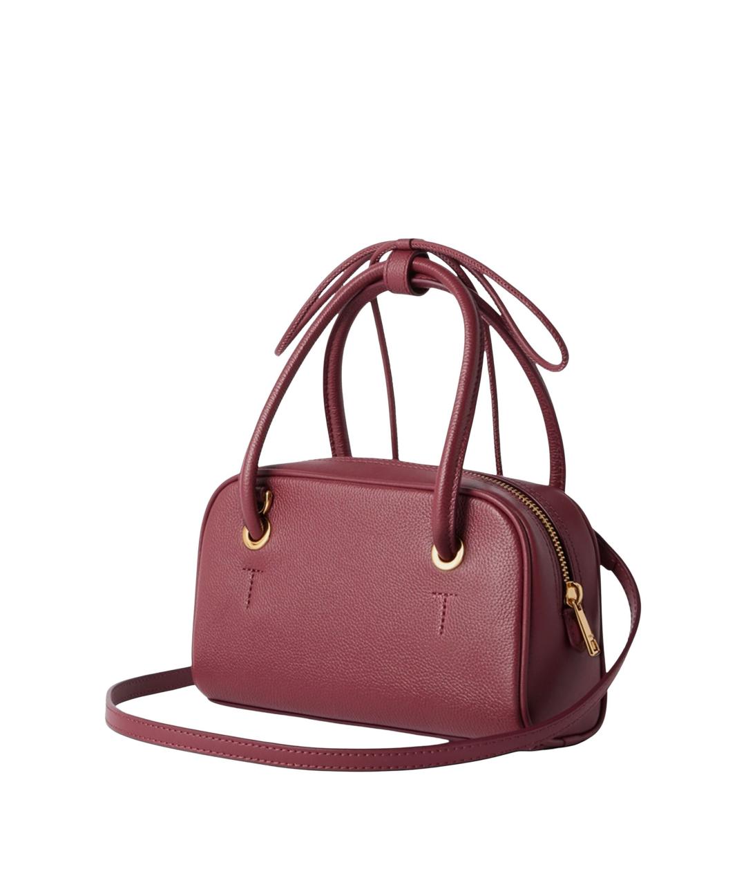 FURLA Красная кожаная сумка с короткими ручками, фото 4