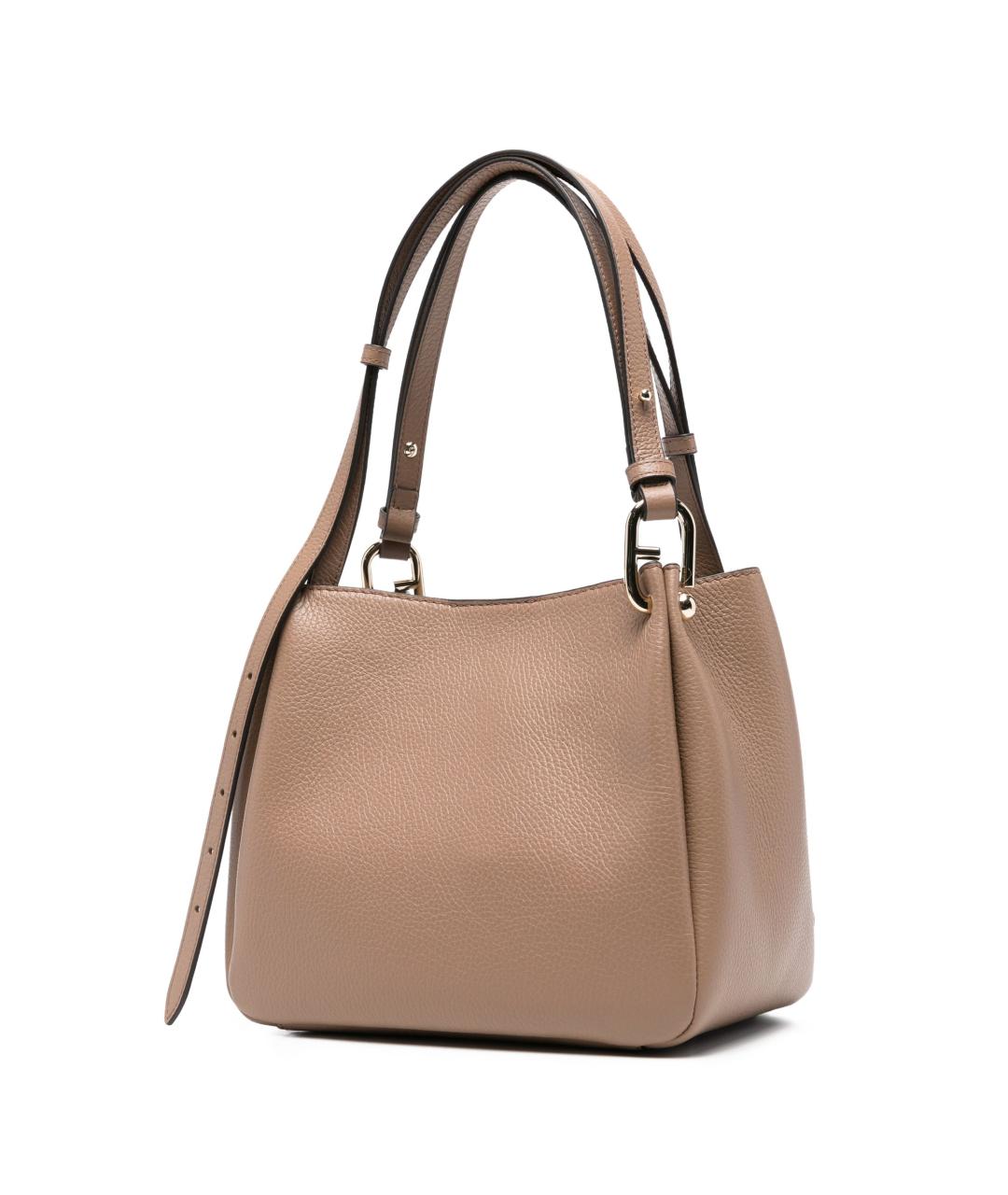 FURLA Бежевая кожаная сумка тоут, фото 5