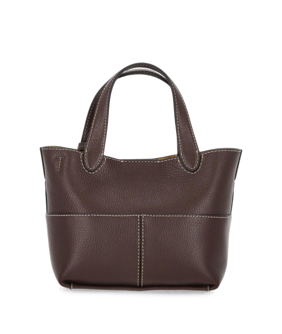 FURLA Коричневая кожаная сумка тоут, фото 4