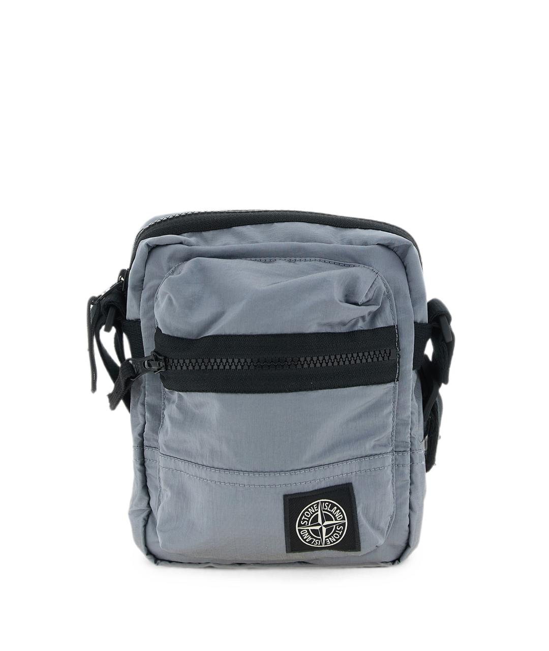 STONE ISLAND Серая нейлоновая сумка на плечо, фото 1