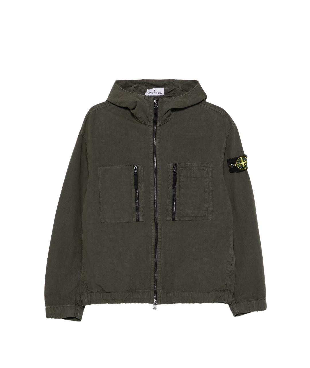 STONE ISLAND Серая хлопковая куртка, фото 1