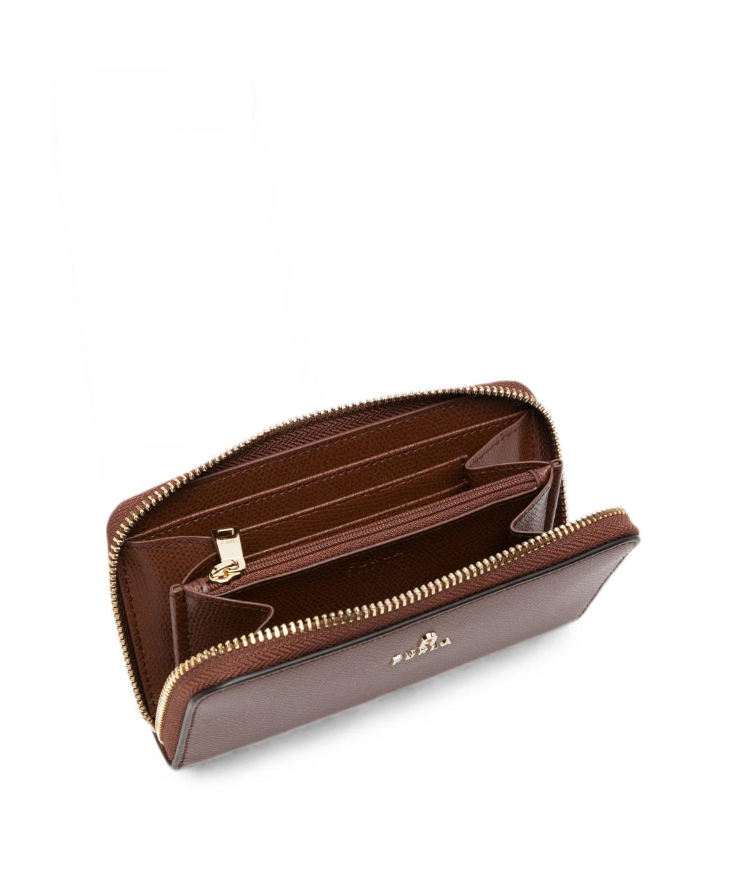 FURLA Коричневый кожаный кошелек, фото 2