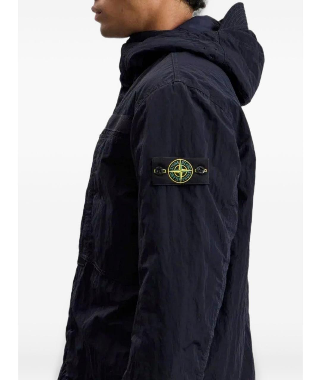 STONE ISLAND Синяя полиамидовая парка, фото 2