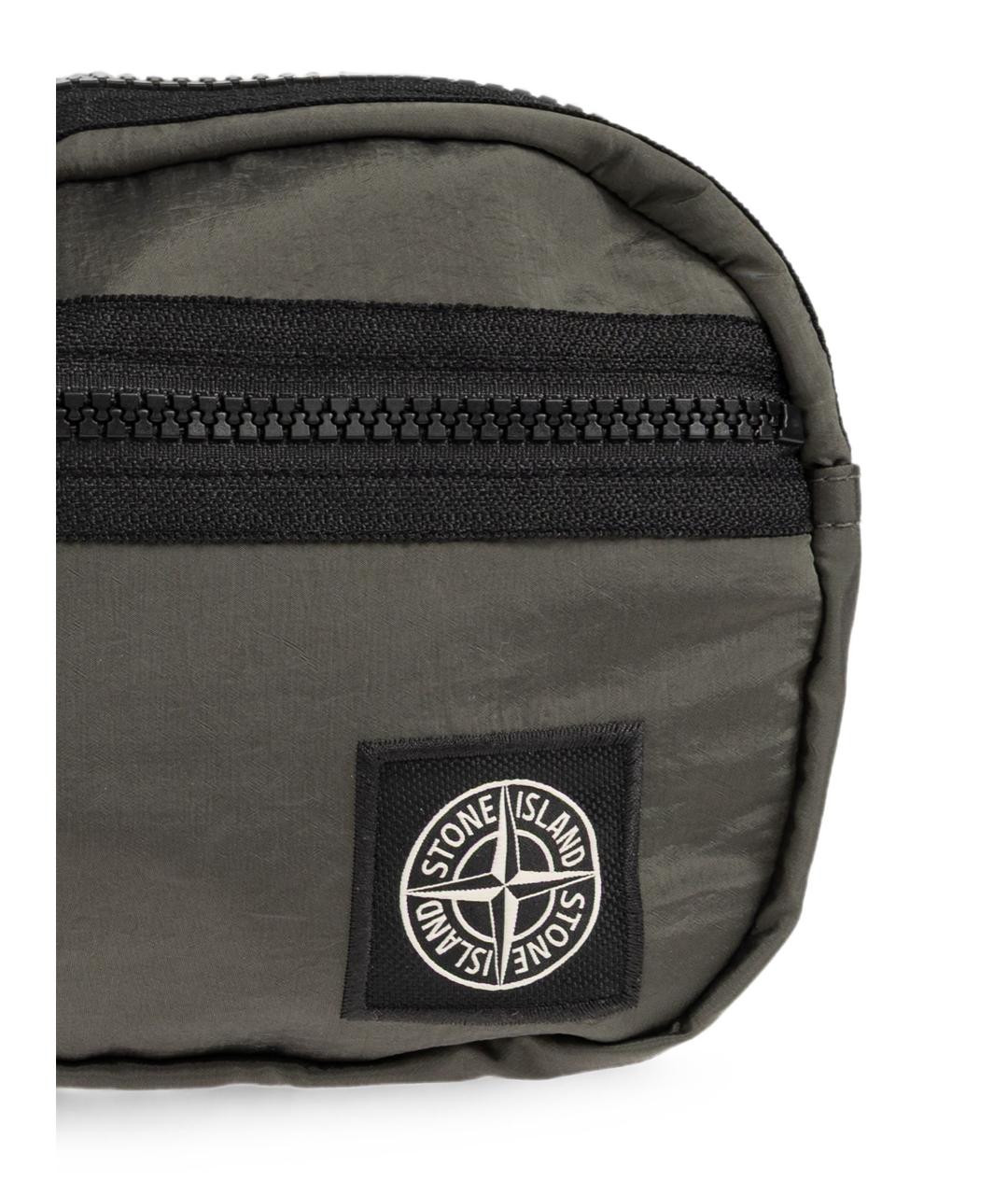 STONE ISLAND Синтетическая поясная сумка, фото 5