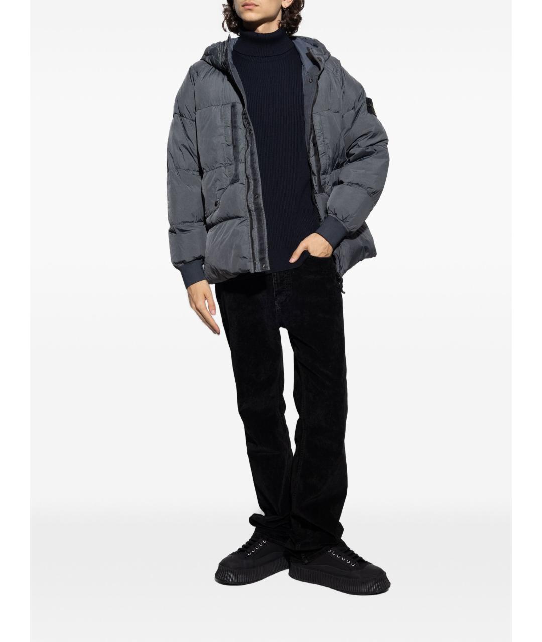 STONE ISLAND Синий шерстяной джемпер / свитер, фото 4