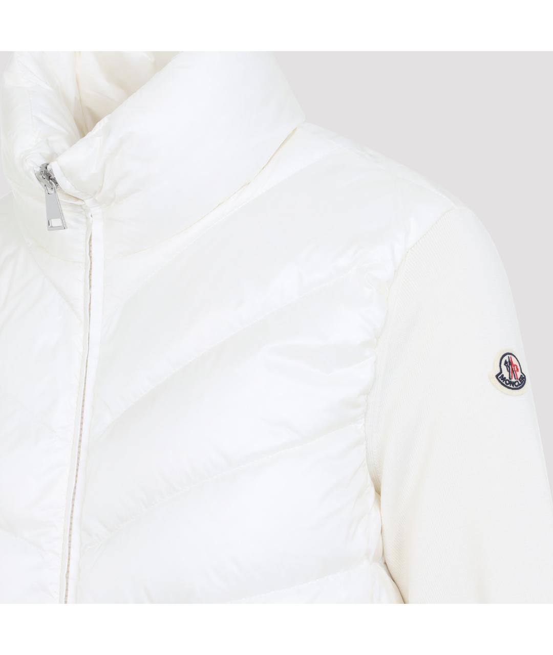 MONCLER Белая полиамидовая куртка, фото 4