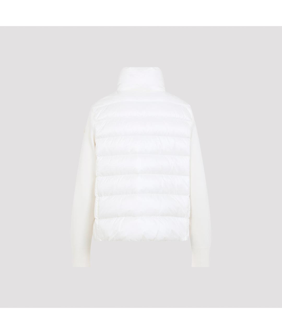 MONCLER Белая полиамидовая куртка, фото 2