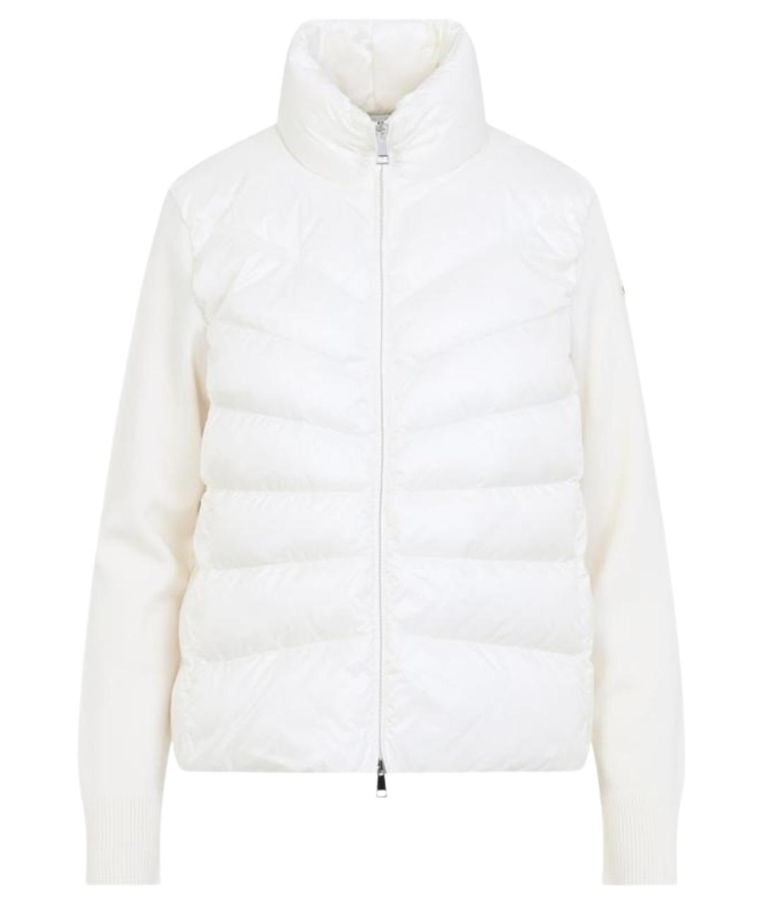 MONCLER Белая полиамидовая куртка, фото 1