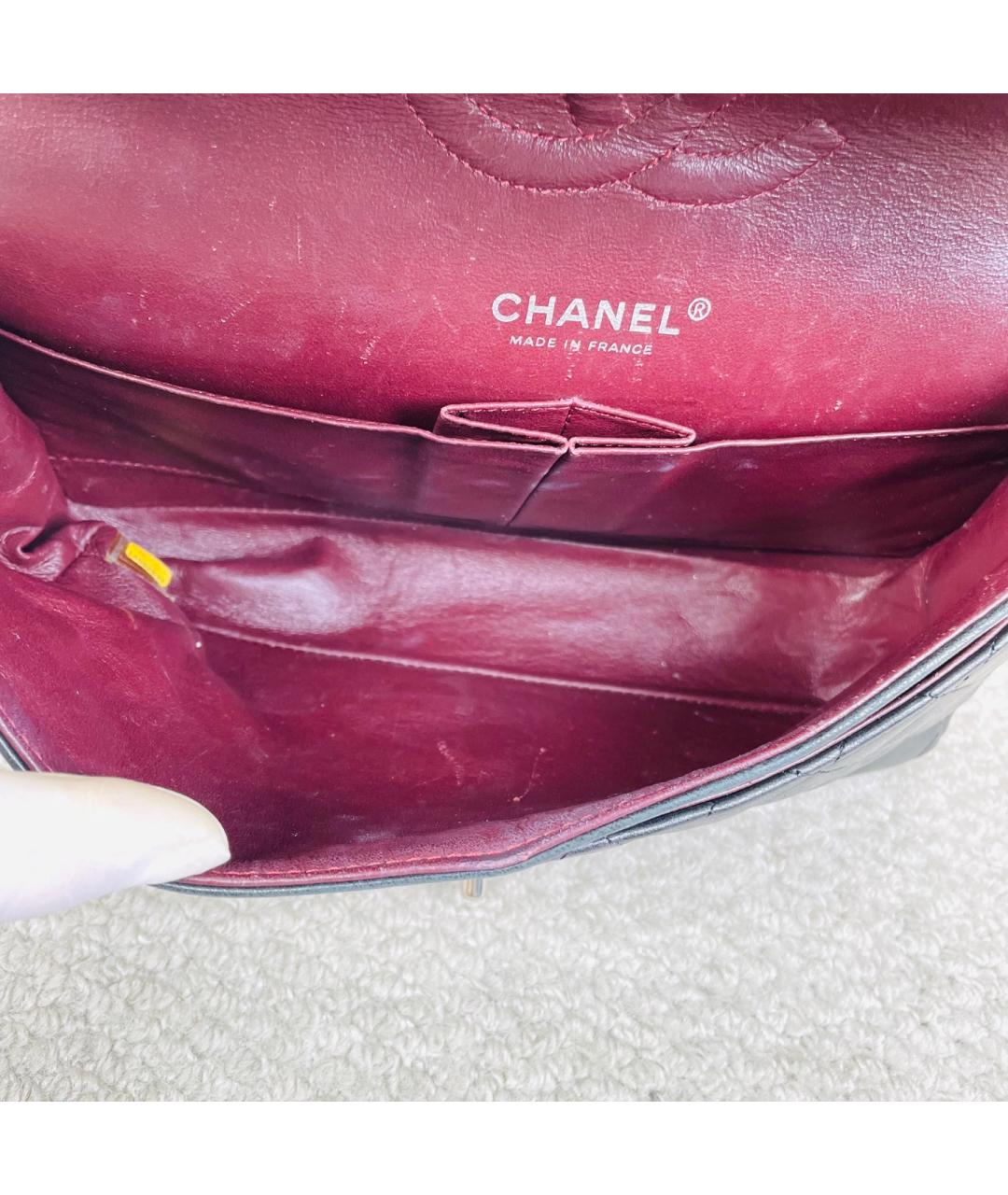 CHANEL Черная кожаная сумка через плечо, фото 4