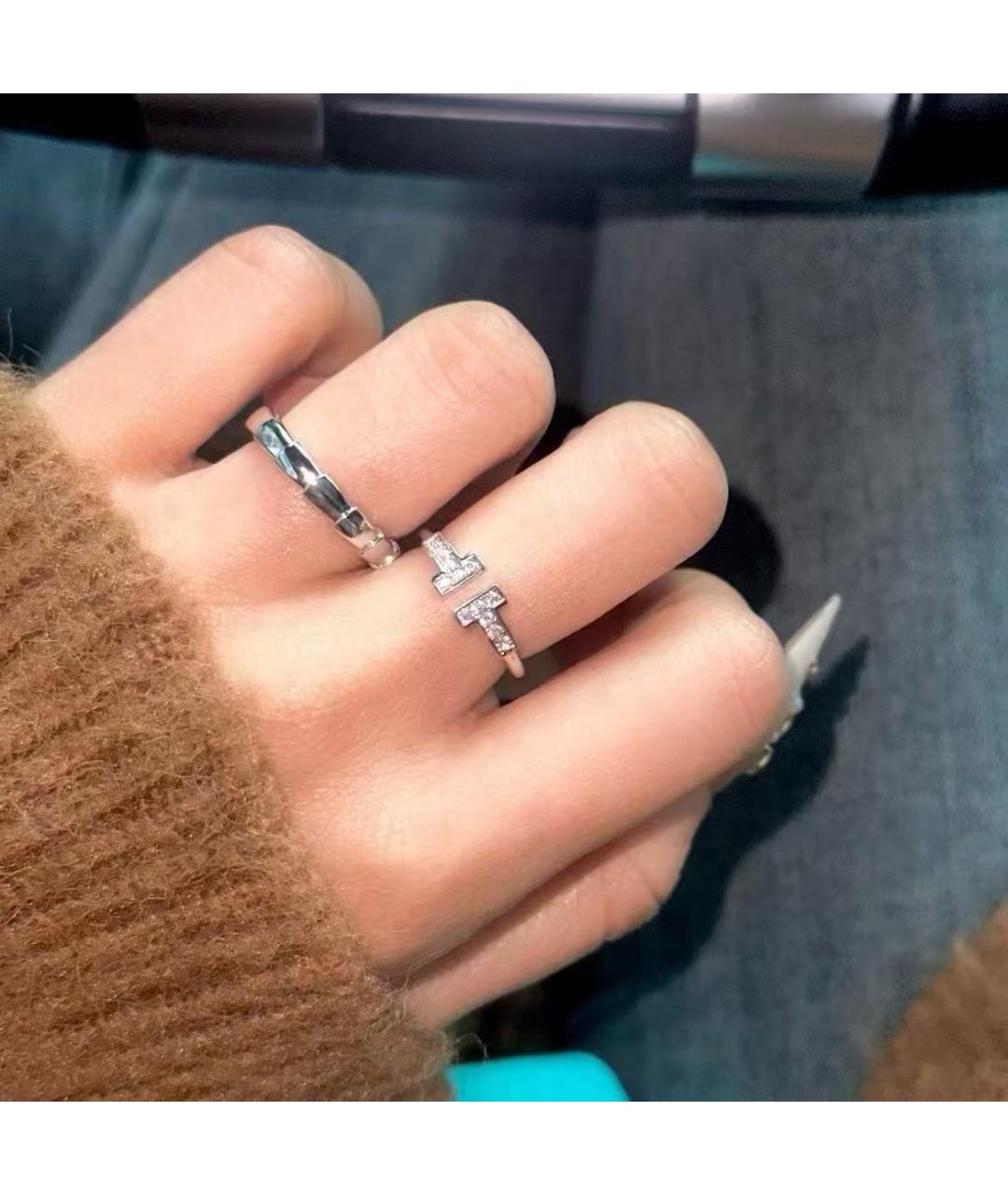 TIFFANY&CO Серебряное кольцо из белого золота, фото 4